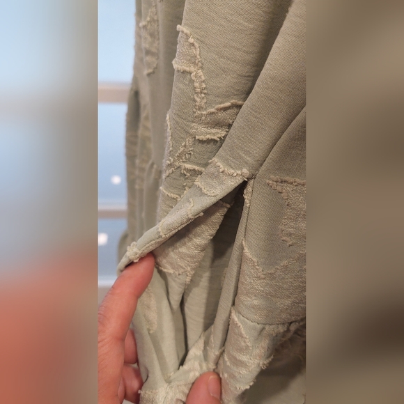 Joie Olive Textured Long Sleeve Dress - Picture 3 of 8